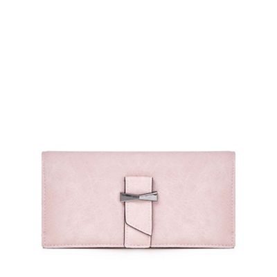 Pink bow detailed wallet